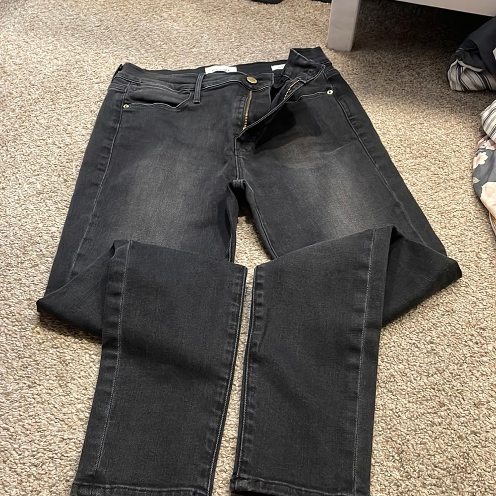 Frame black jeans skinny size 29 like new